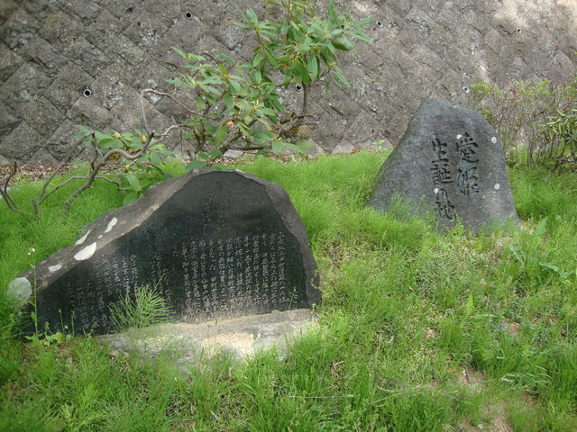 愛姫生誕の碑の写真