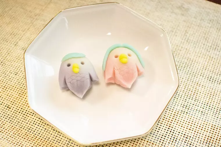 ▲「アマビエくん」「アマビエちゃん」…各250円