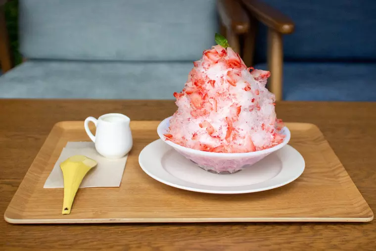 ▲「はつ雪氷 いちご」…680円(税込)
※イートインのみ