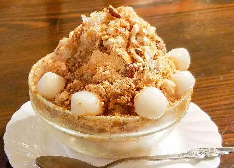 ▲「黒蜜ときな粉のかき氷」…680円(税込)