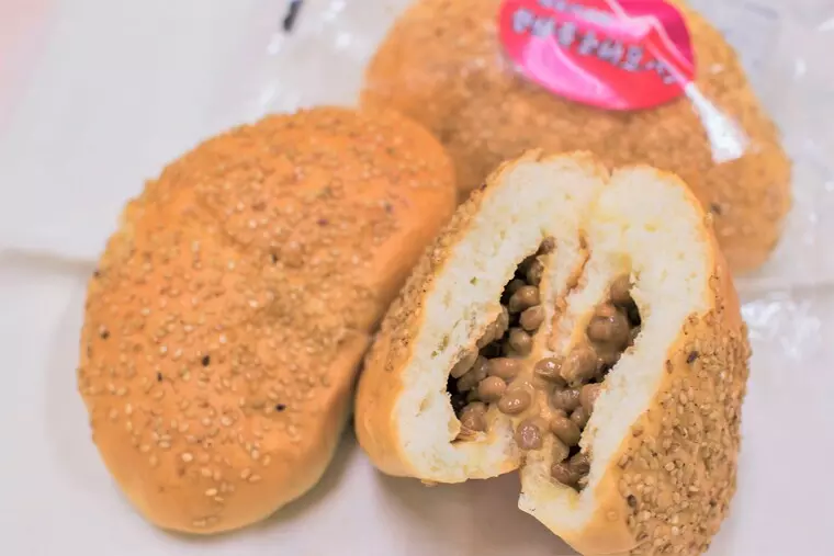 ▲「磐梯黄金納豆パン」234円(税込)