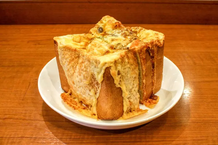 ▲「チーズバーグトースト」1,012円(税込)
※食べきれなかった分の持ち帰り可能