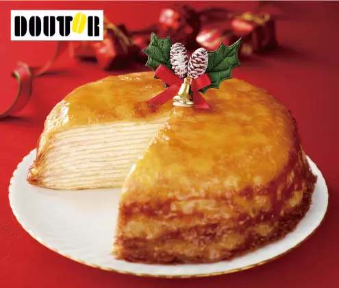 クリスマスミルクレープ 直径15cm 3,600円(税込)
※予約・変更締切12月15日(木)
