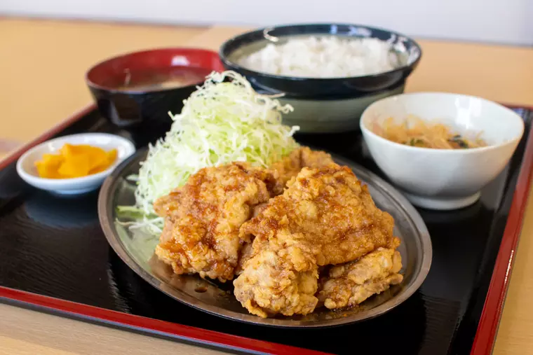 ▲「から揚げ定食」1,050円(税込)