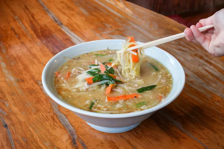 ▲「西会津町味噌ラーメン」800円(税込)