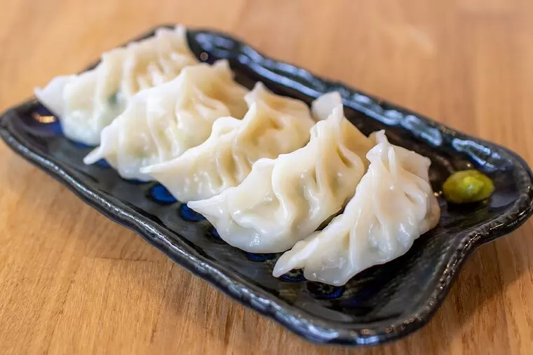 ▲「筋肉水餃子」一人前5個 420円(税込)