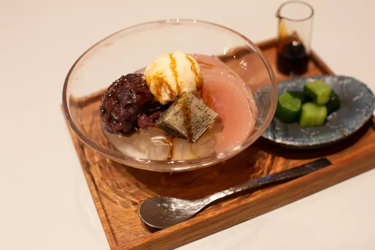 ▲「しみ餅あんみつ」...700円(税込)